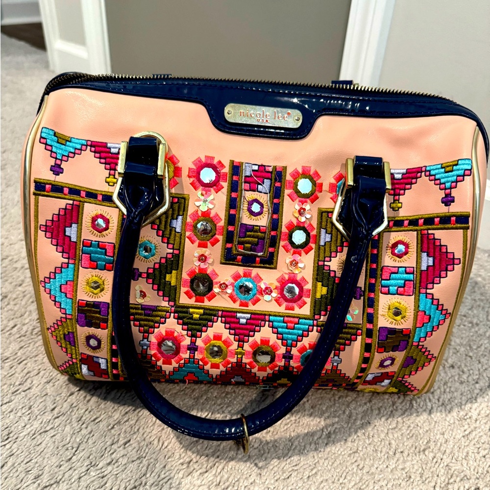 Nicole Lee colorful Boston Bag
